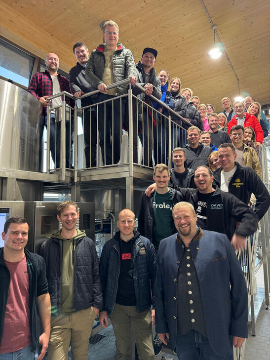 Die Junioren der Privaten Brauereien besichtigten im Rahmen des diesjährigen Juniorenseminars unter anderem die Juliusbräu in Neuburg a.d. Donau.